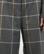CHECKERED WIDE LEG PANTS 5060 - Image 3