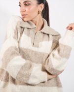 KNIT STRIPE WITH COLLAR 5117 - Image 2