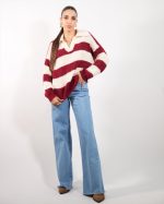 KNIT STRIPE WITH COLLAR 5117 - Image 3