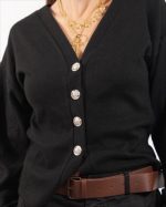 KNIT GARDIGAN SILVER BUTTONS 60368 - Image 2