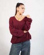 KNIT V NECKLINE 66470