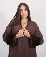 LONG CARDIGAN WITH FUR 7009 - Image 3