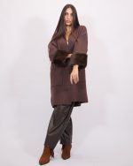 LONG CARDIGAN WITH FUR 7009 - Image 4