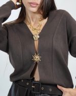 GARDIGAN WITH GOLD BUTTONS 7268N - Image 2