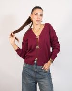 GARDIGAN WITH GOLD BUTTONS 7268N