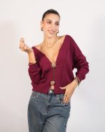 GARDIGAN WITH GOLD BUTTONS 7268N - Image 2