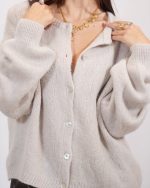KNIT CARDIGAN WITH BUTTON 7646 - Image 2