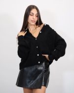 KNIT CARDIGAN WITH BUTTON 7646