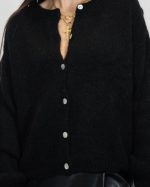 KNIT CARDIGAN WITH BUTTON 7646 - Image 2