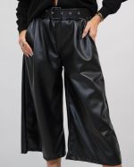 LETAHER CULOTTE PANTS WITH BELT 78625 - Image 2