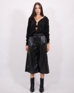 LETAHER CULOTTE PANTS WITH BELT 78625 - Image 3