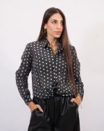 POLKA SEETHROUGH SHIRT 7988N