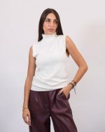 KNITTED POLO TOP 8182