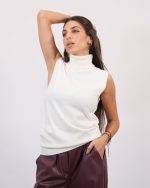 KNITTED POLO TOP 8182 - Image 3