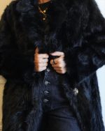 FAUX FUR MIDI WITH BUTTONS 5509 - Image 3