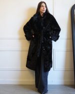 FAUX FUR MIDI WITH BELT5562