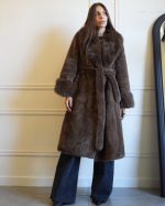 FAUX FUR MIDI WITH BELT5562