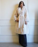 FAUX FUR MIDI WITH BELT5562