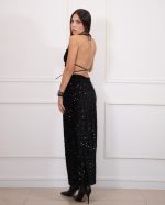 VELVET SEQUINED MAXI DRESS 57531