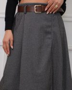 MIDI SKIRT WOOLEN CHECKED 6512N - Image 2