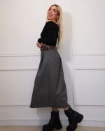 MIDI SKIRT WOOLEN CHECKED 6512N - Image 3