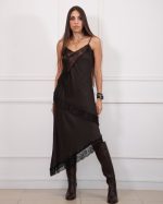 SATIN SET WITH LACE DETAILS 85179