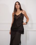 SATIN SET WITH LACE DETAILS 85179 - Image 3