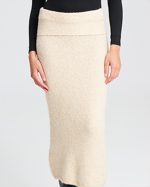 MIND MATTER CARAMEL KNITTED SKIRT MML25-02-09-057 - Image 2