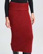 MIND MATTER CARAMEL KNITTED SKIRT MML25-02-09-057 - Image 2