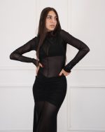 PONYTAILS PENELOPE MAXI NET DRESS PFW2621